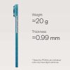 Ốp lưng Pitaka iPhone Air Ultra Slim với PitaTap, hỗ trợ MagSafe, hoàn thiện sợi aramid màu Gold và Blue