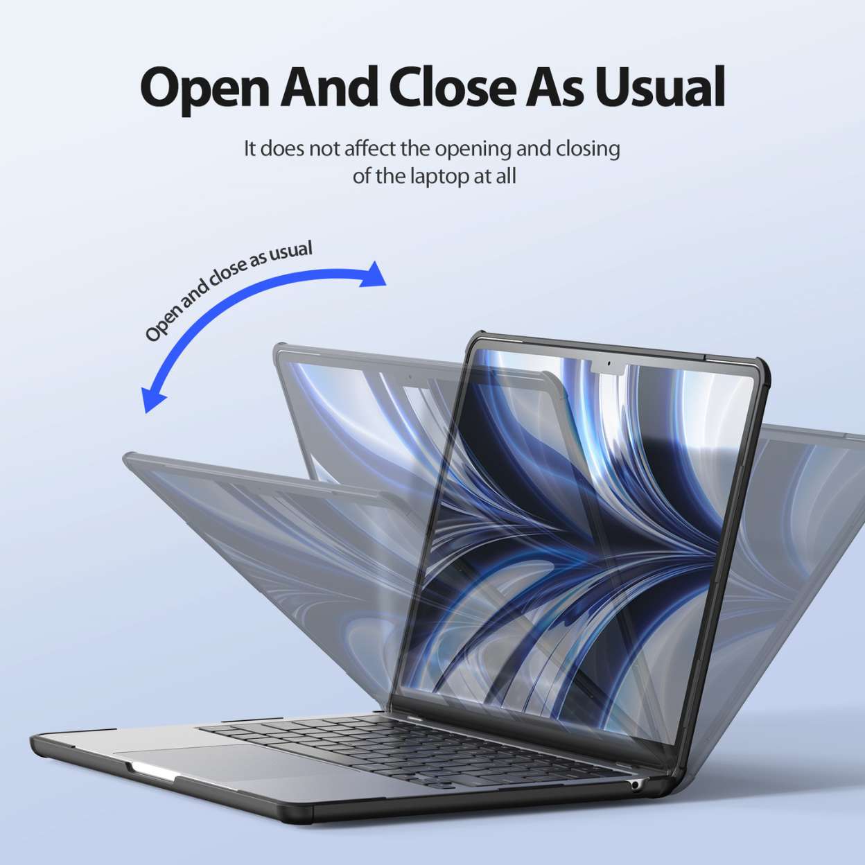 Ốp lưng chống sốc MacBook Dux Ducis LCGM trong suốt 2 mảnh