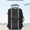 Balo du lịch carry on 40L Inateck BP03001 cho laptop 17 inch, mở 180 độ, chống trộm