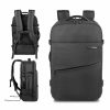 Balo du lịch carry on 40L Inateck BP03001 cho laptop 17 inch, mở 180 độ, chống trộm