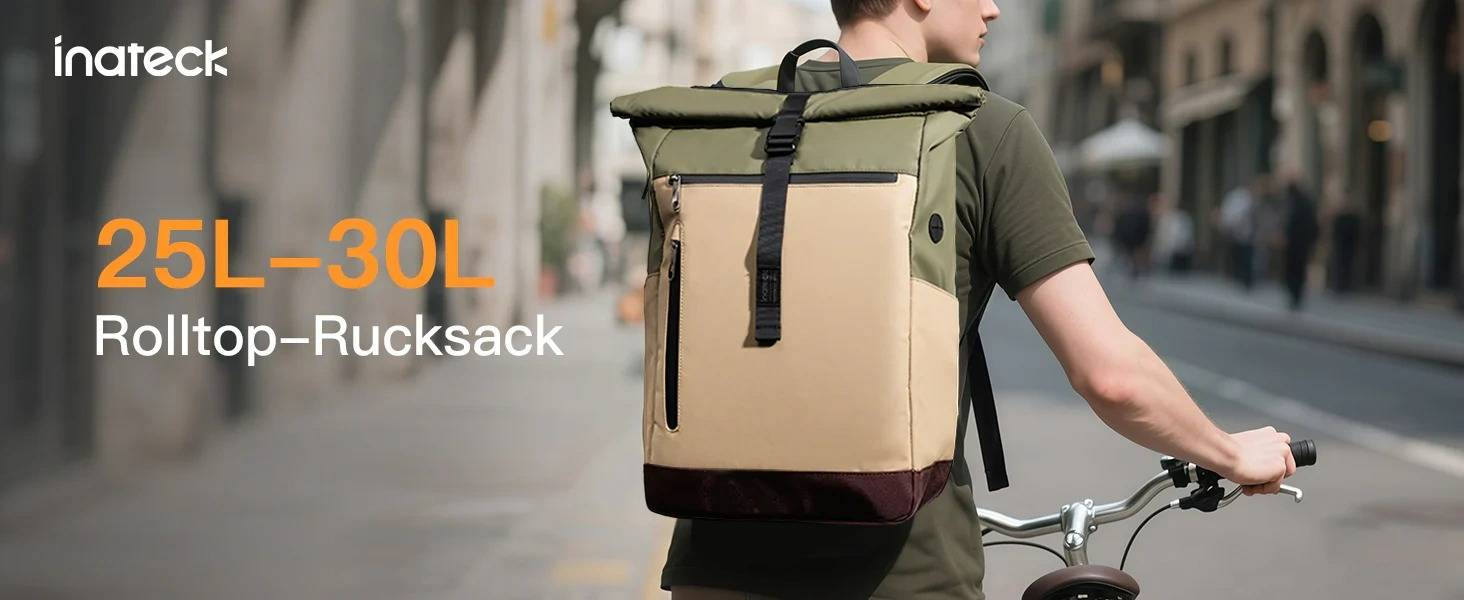 Balo Inateck Roll Top Waterproof BP01003 25-30L laptop 17 inch
