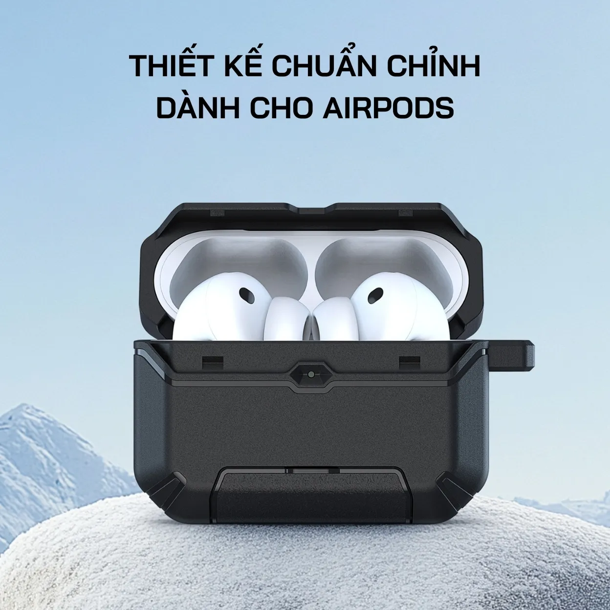 Ốp AirPods Pro 3 Dux Ducis PECS Case chống sốc có chân đế tiện lợi