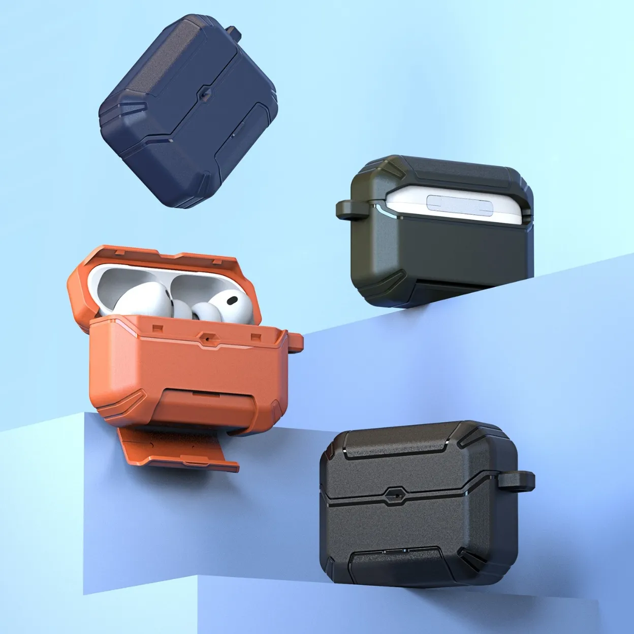 Ốp AirPods Pro 3 Dux Ducis PECS Case chống sốc có chân đế tiện lợi
