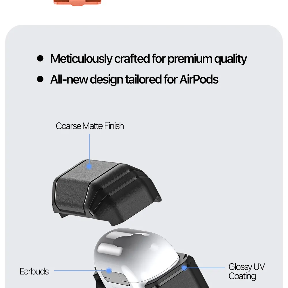 Ốp AirPods Pro 3 Dux Ducis PECS Case chống sốc có chân đế tiện lợi