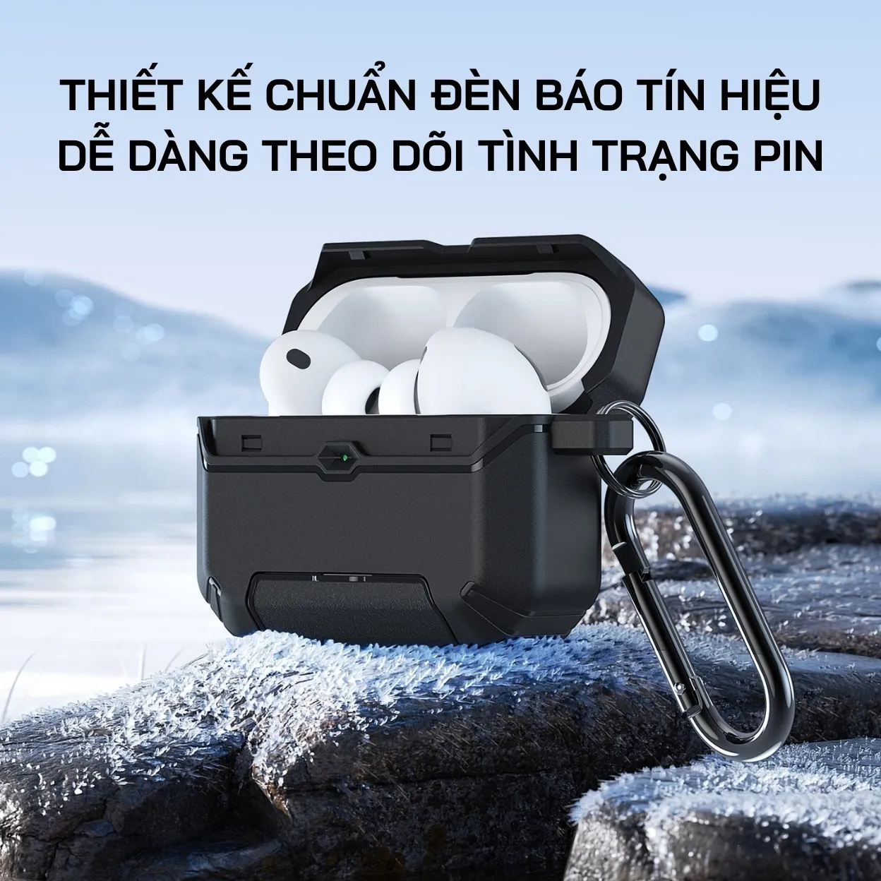 Ốp AirPods Pro 3 Dux Ducis PECS Case chống sốc có chân đế tiện lợi