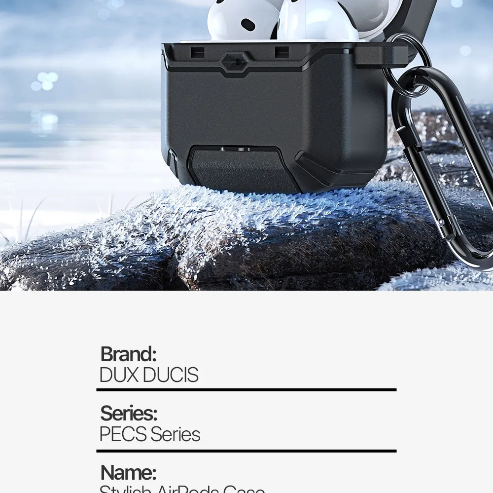 Ốp AirPods Pro 3 Dux Ducis PECS Case chống sốc có chân đế tiện lợi