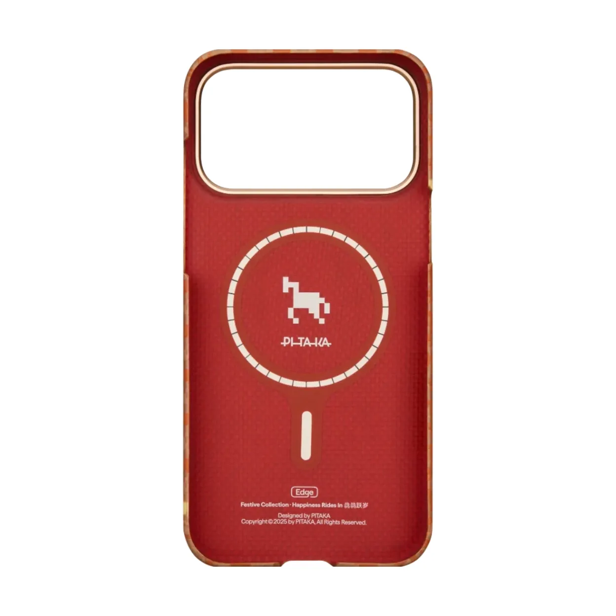 Ốp lưng Pitaka iPhone 17 Pro Max Happiness Rides In Year of the Horse 2026 siêu mỏng MagSafe PitaTap
