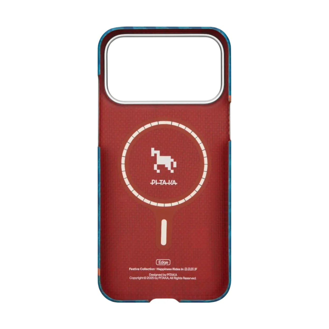 Ốp lưng Pitaka iPhone 17 Pro Max Happiness Rides In Year of the Horse 2026 siêu mỏng MagSafe PitaTap