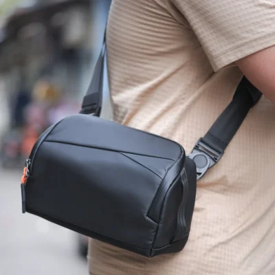 Túi Đeo Chéo inateck Versatile Water-Resistant Crossbody Bag FB02001 mở 135° chống nước - Màu Black
