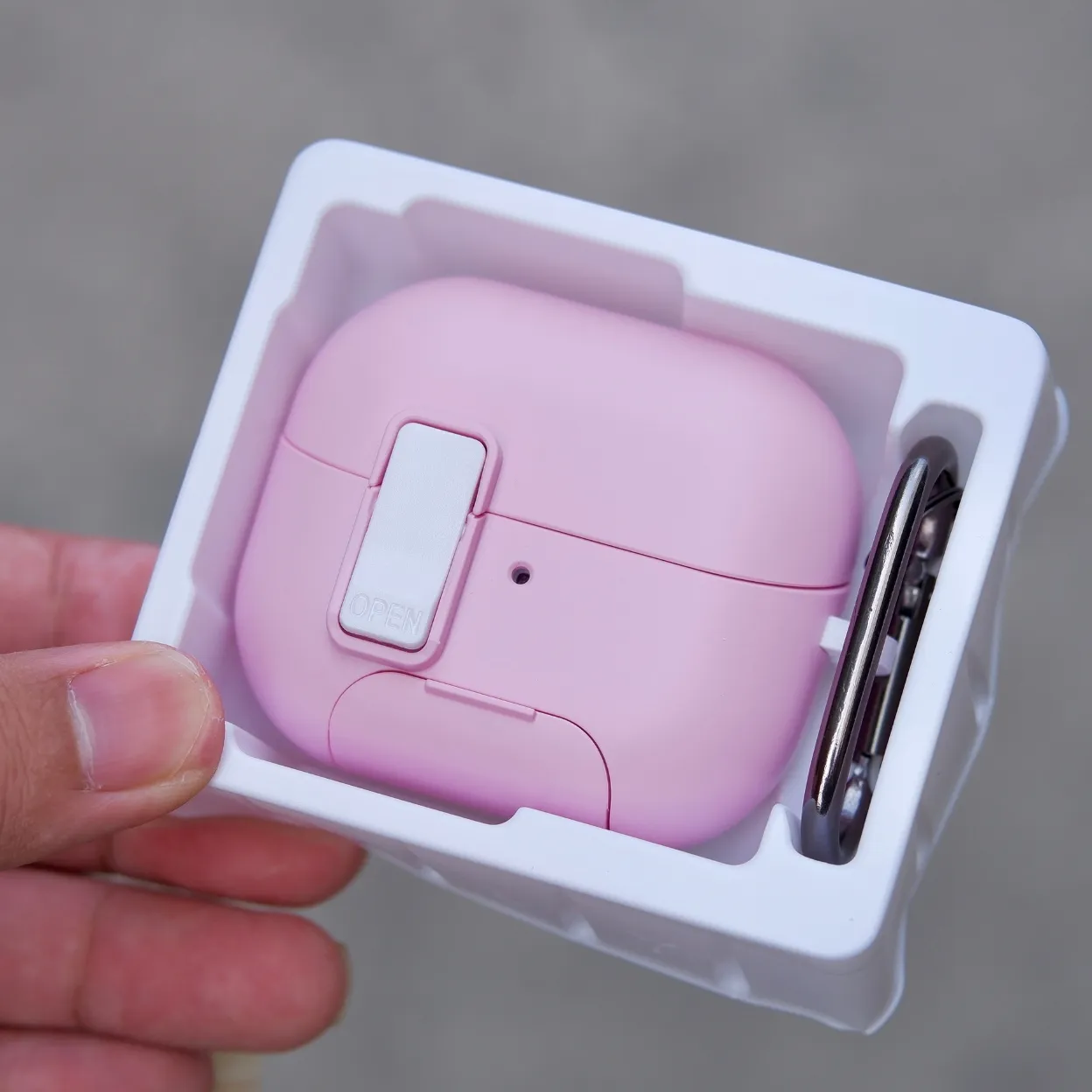 Ốp case chống sốc Dux Ducis SECQ cho Samsung Galaxy Buds 3 và Buds 3 Pro, khóa an toàn chống rơi nắp, hỗ trợ sạc Magnetic