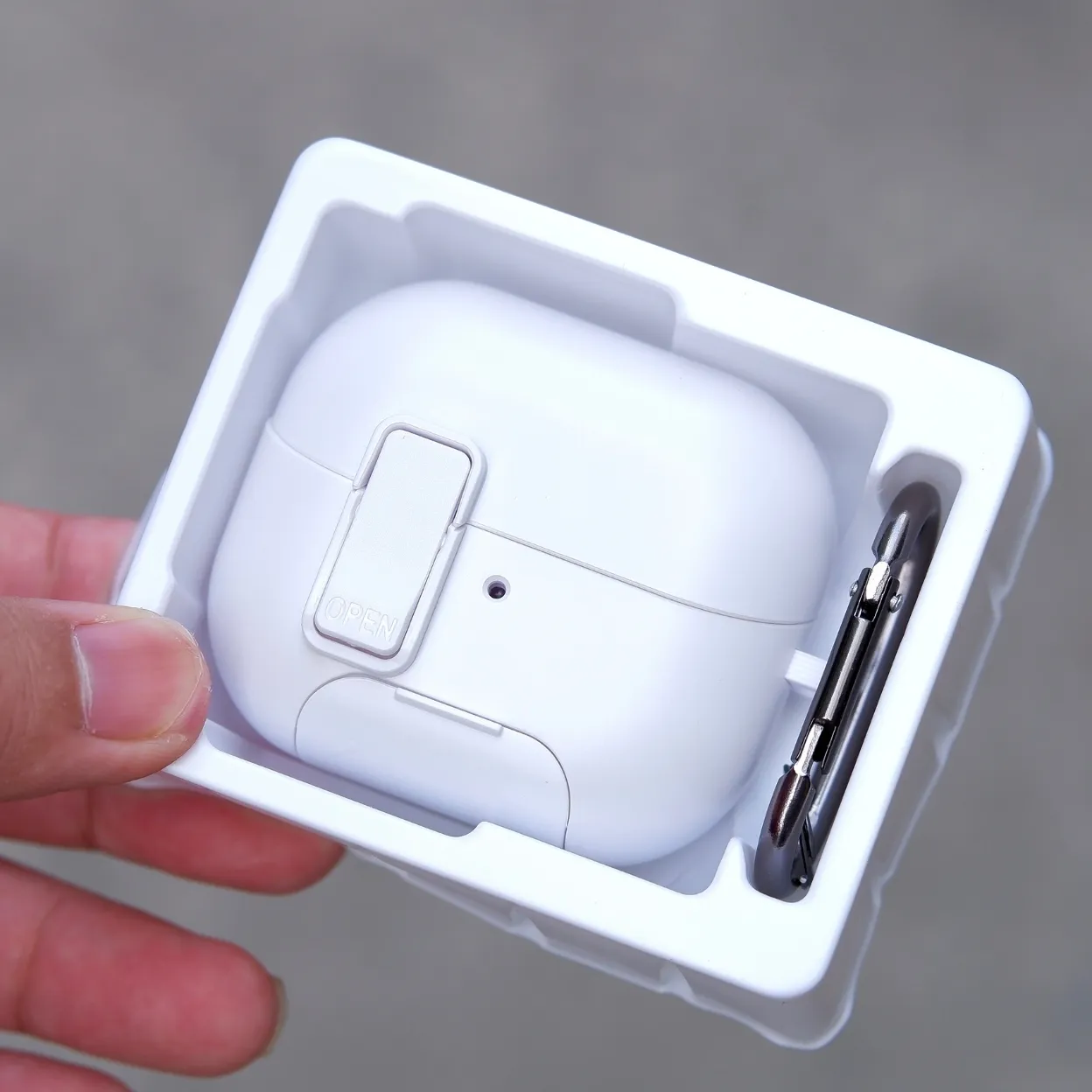 Ốp case chống sốc Dux Ducis SECQ cho Samsung Galaxy Buds 3 và Buds 3 Pro, khóa an toàn chống rơi nắp, hỗ trợ sạc Magnetic
