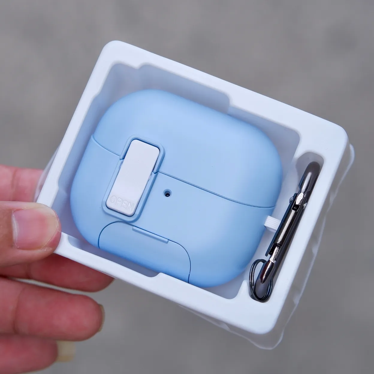 Ốp case chống sốc Dux Ducis SECQ cho Samsung Galaxy Buds 3 và Buds 3 Pro, khóa an toàn chống rơi nắp, hỗ trợ sạc Magnetic