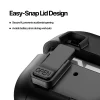 Ốp case chống sốc Dux Ducis SECQ cho Samsung Galaxy Buds 3 và Buds 3 Pro, khóa an toàn chống rơi nắp, hỗ trợ sạc Magnetic