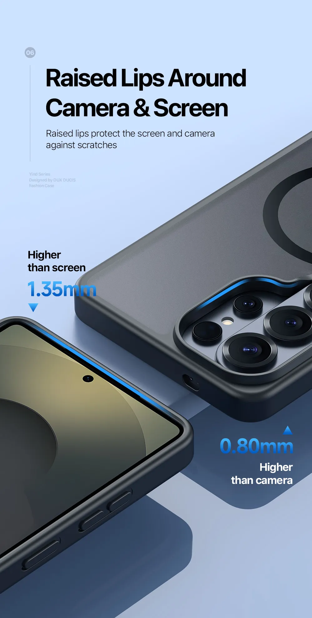 Ốp lưng Samsung S26 Series chống sốc Dux Ducis YIND Mag Case sạc từ tính