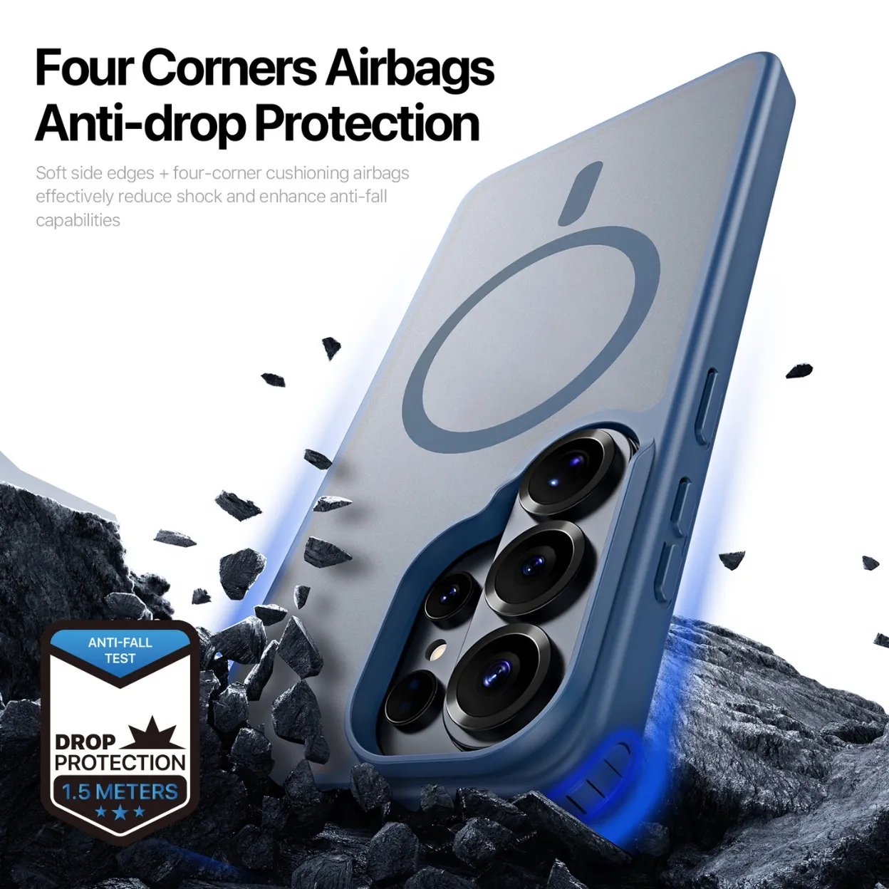 Ốp lưng Samsung S26 Series chống sốc Dux Ducis YIND Mag Case sạc từ tính