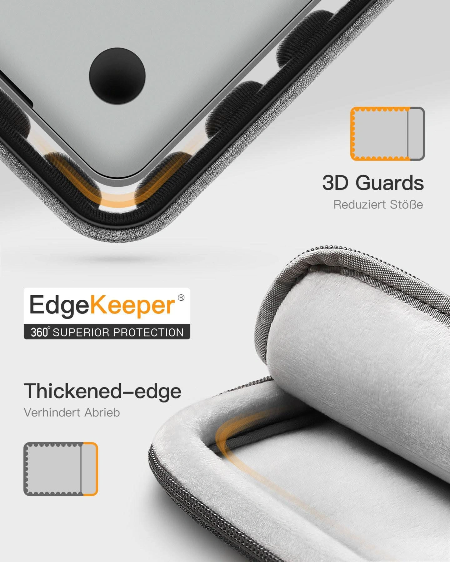 Túi chống sốc Inateck EdgeKeeper 360° S1 cho MacBook 14 inch