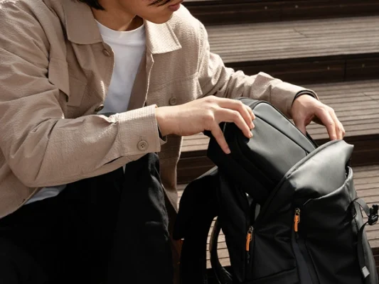 Túi đựng phụ kiện Inateck Travel Electronic Accessory Bag AB03010 mở phẳng 180 độ