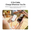 Cáp sạc kiêm dây đeo tay USB-C Dux Ducis LCBA 60W silicone tháo rời tiện lợi