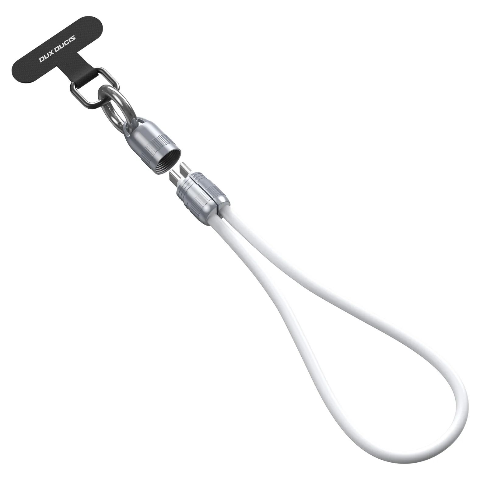 Cáp sạc kiêm dây đeo tay USB-C Dux Ducis LCBA 60W silicone tháo rời tiện lợi