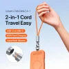 Cáp sạc kiêm dây đeo tay USB-C Dux Ducis LCBA 60W silicone tháo rời tiện lợi