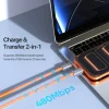 Cáp sạc kiêm dây đeo tay USB-C Dux Ducis LCBA 60W silicone tháo rời tiện lợi