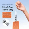 cáp sạc lightning dux ducis lcba 27w dây đeo cổ tay 2in1 silicone tháo rời