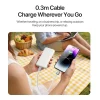 cáp sạc lightning dux ducis lcba 27w dây đeo cổ tay 2in1 silicone tháo rời