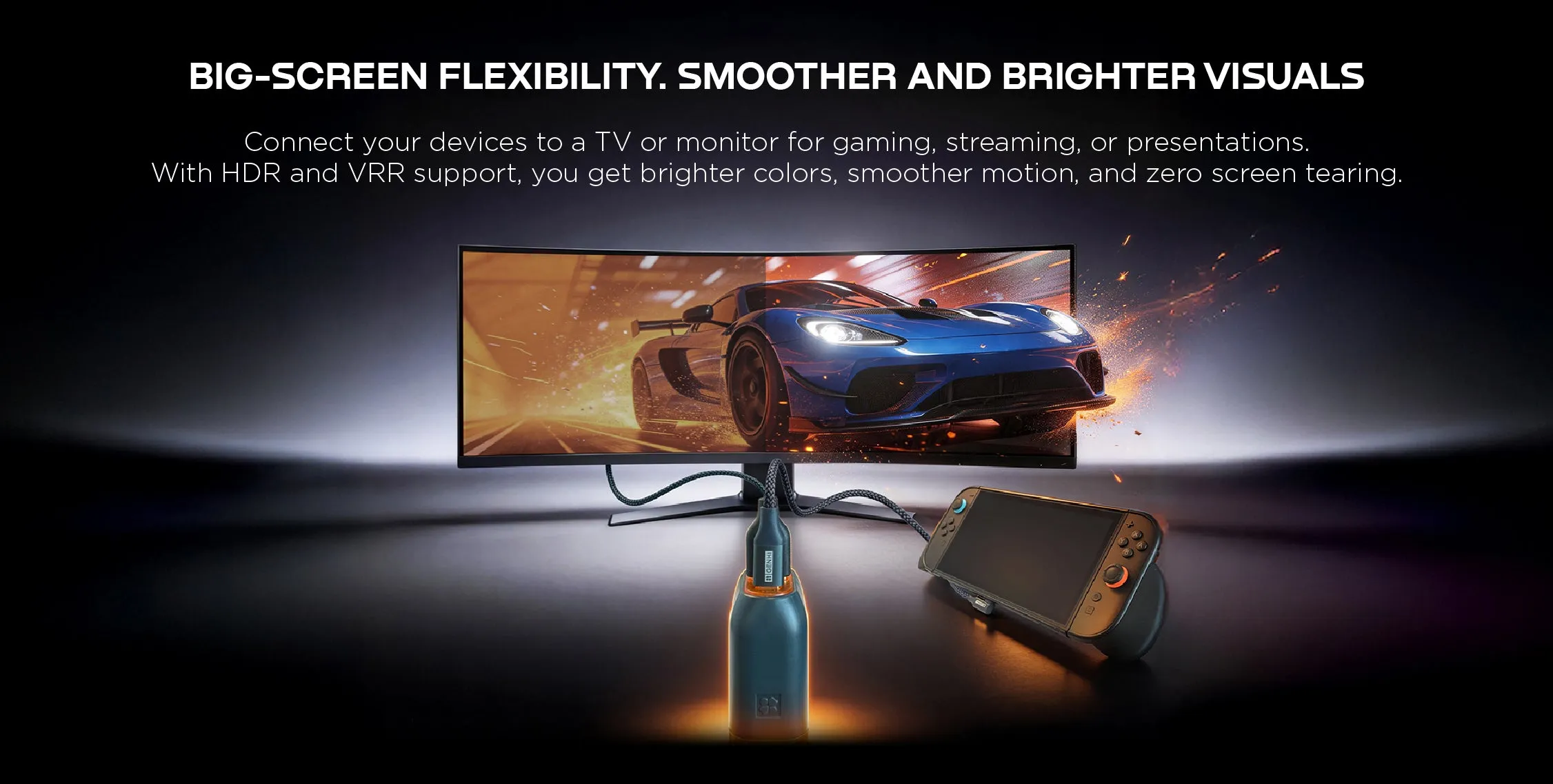 sạc kiêm hub 65w genki covert dock 3 hdmi 2.1 4k120hz