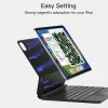 Bàn phím iPad Inateck Neo Magic KB09119 kiêm bao da từ tính có trackpad và đèn nền