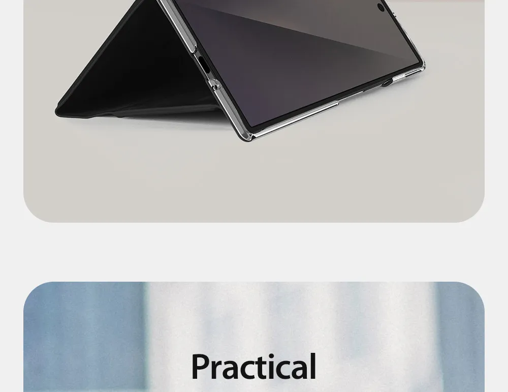 Bao da Z Fold8 Ultra Dux Ducis Bril Series có ngăn thẻ và chân đế.