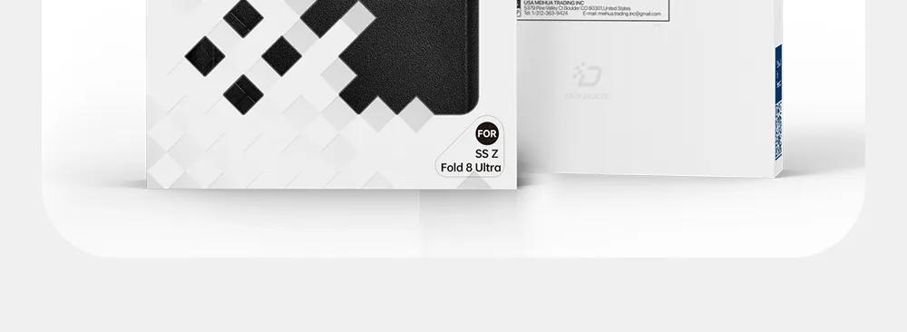 Bao da Z Fold8 Ultra Dux Ducis Bril Series có ngăn thẻ và chân đế.