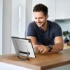 Ốp lưng iPad Dux Ducis Axis tích hợp chân đế đa góc, khe giữ bút và khung chống sốc.