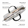 Túi chống sốc laptop Inateck LBT33 đeo vai cho MacBook 16 inch, dung tích lớn, phân ngăn tiện lợi và dây đeo tháo rời.