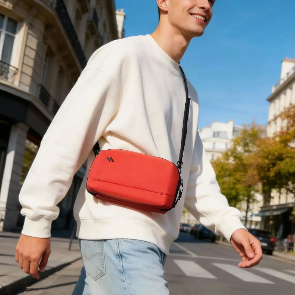 Túi đựng phụ kiện Inateck ABM35S 20 ngăn accordion kèm dây đeo tháo rời chất liệu nylon 420D
