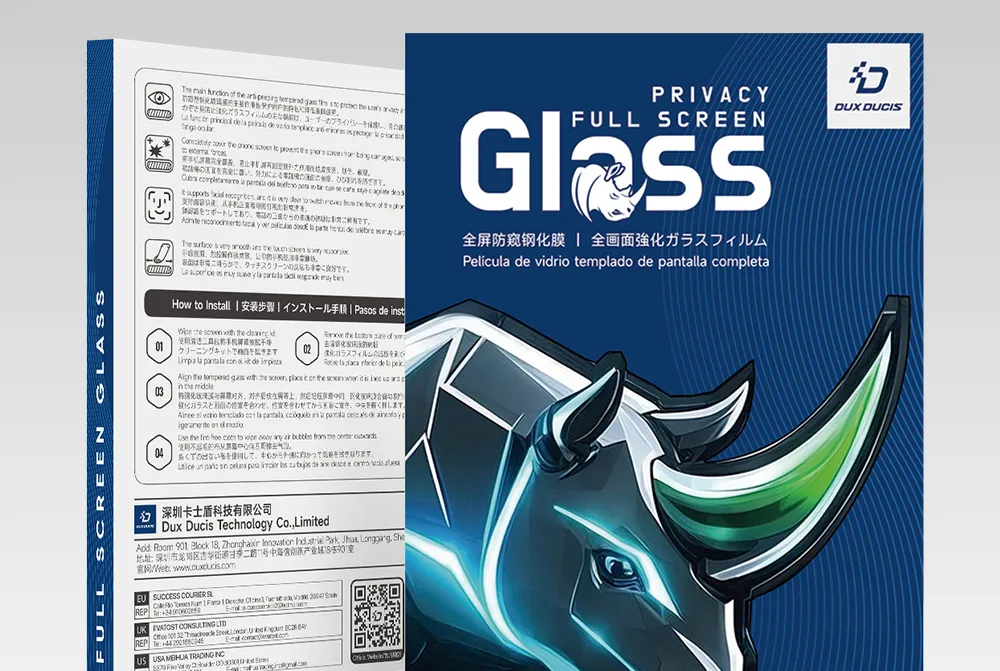 Alt ảnh: Kính chống nhìn trộm Samsung Galaxy Z Fold 8 Ultra Dux Ducis 9H