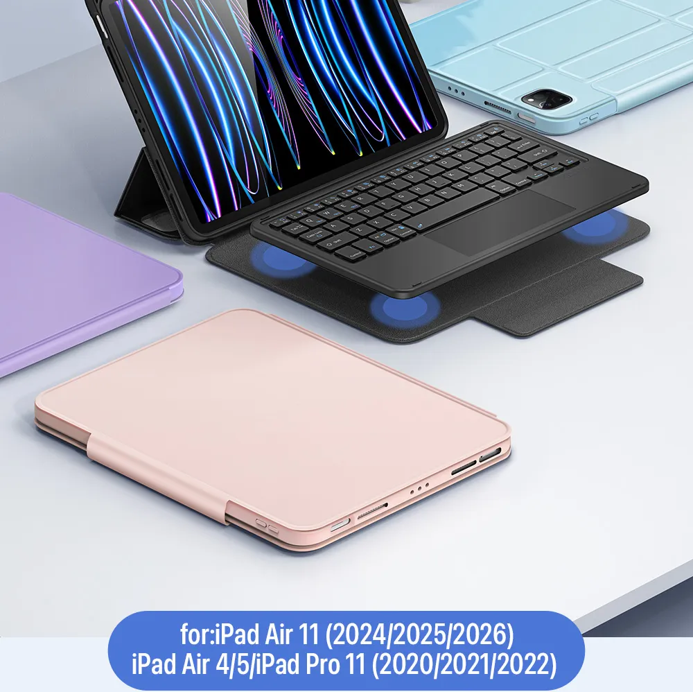 Bao da bàn phím iPad DUX DUCIS YK Series có trackpad và bàn phím nam châm tháo rời