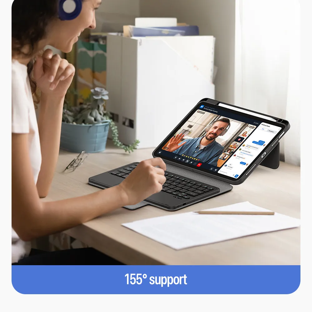 Bao da bàn phím iPad DUX DUCIS YK Series có trackpad và bàn phím nam châm tháo rời