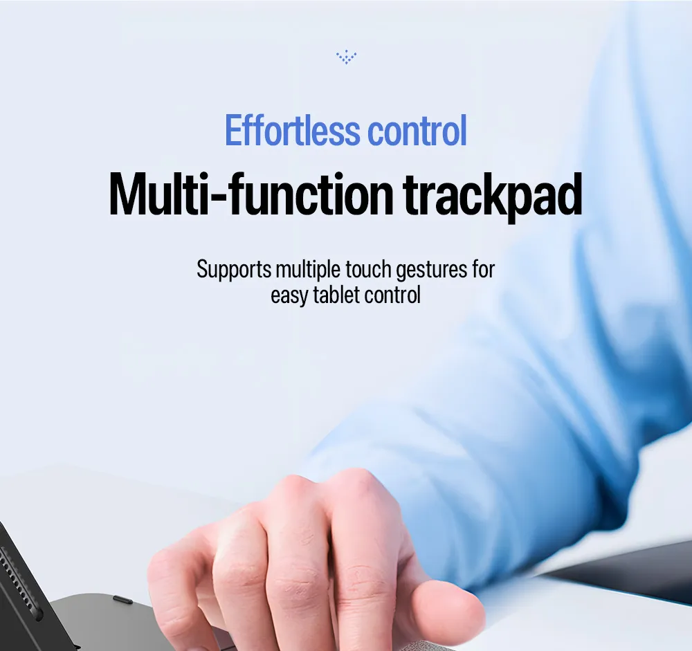 Bao da bàn phím iPad DUX DUCIS YK Series có trackpad và bàn phím nam châm tháo rời
