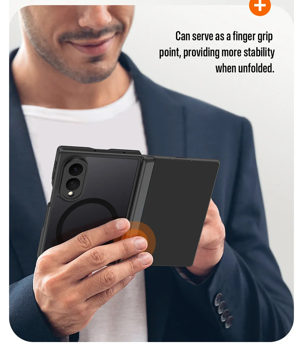 Ốp lưng Samsung Galaxy Z Fold 8 DUX DUCIS EXPN Series bảo vệ bản lề từ tính, tích hợp vòng nam châm và chất liệu TPU PC