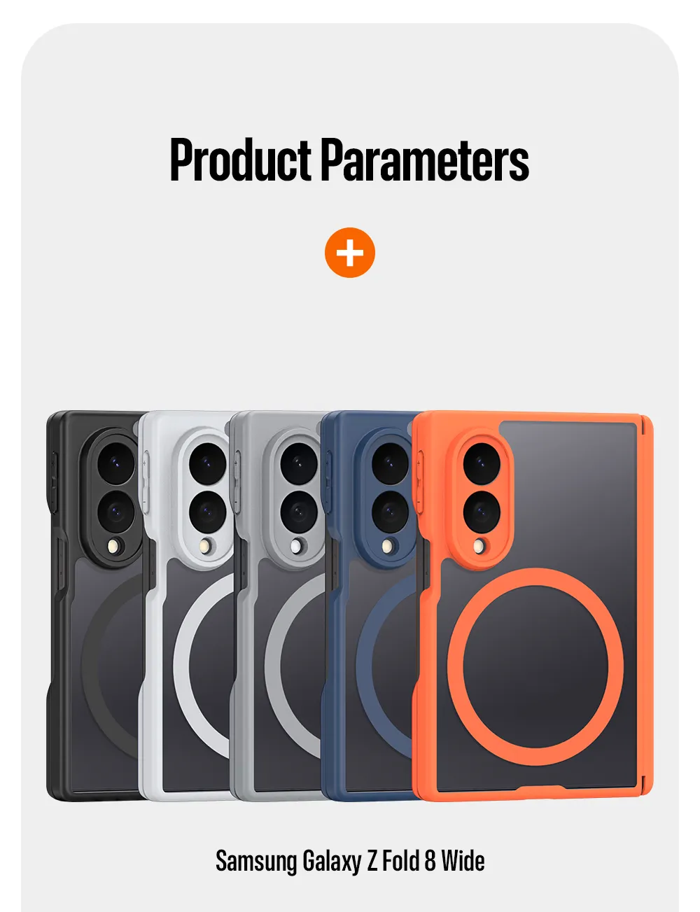 Ốp lưng Samsung Galaxy Z Fold 8 DUX DUCIS EXPN Series bảo vệ bản lề từ tính, tích hợp vòng nam châm và chất liệu TPU PC