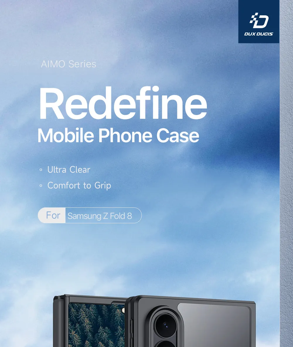 Ốp lưng Samsung Galaxy Z Fold8 DUX DUCIS AIMO Series lưng PC cứng viền TPU mềm