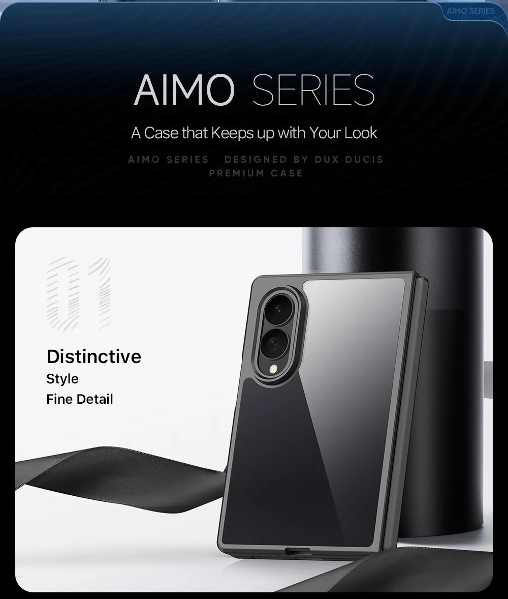 Ốp lưng Samsung Galaxy Z Fold8 DUX DUCIS AIMO Series lưng PC cứng viền TPU mềm