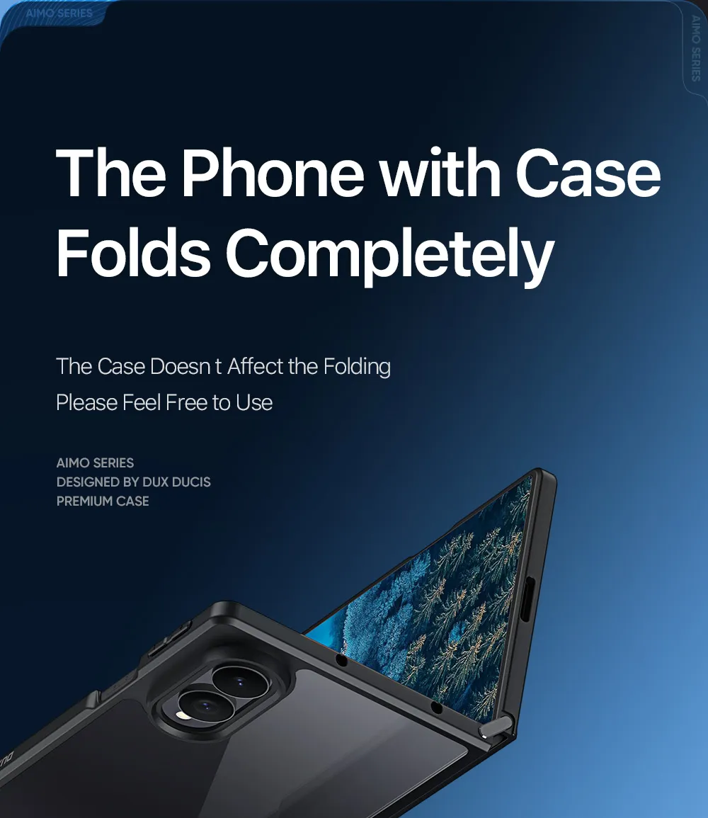 Ốp lưng Samsung Galaxy Z Fold8 DUX DUCIS AIMO Series lưng PC cứng viền TPU mềm