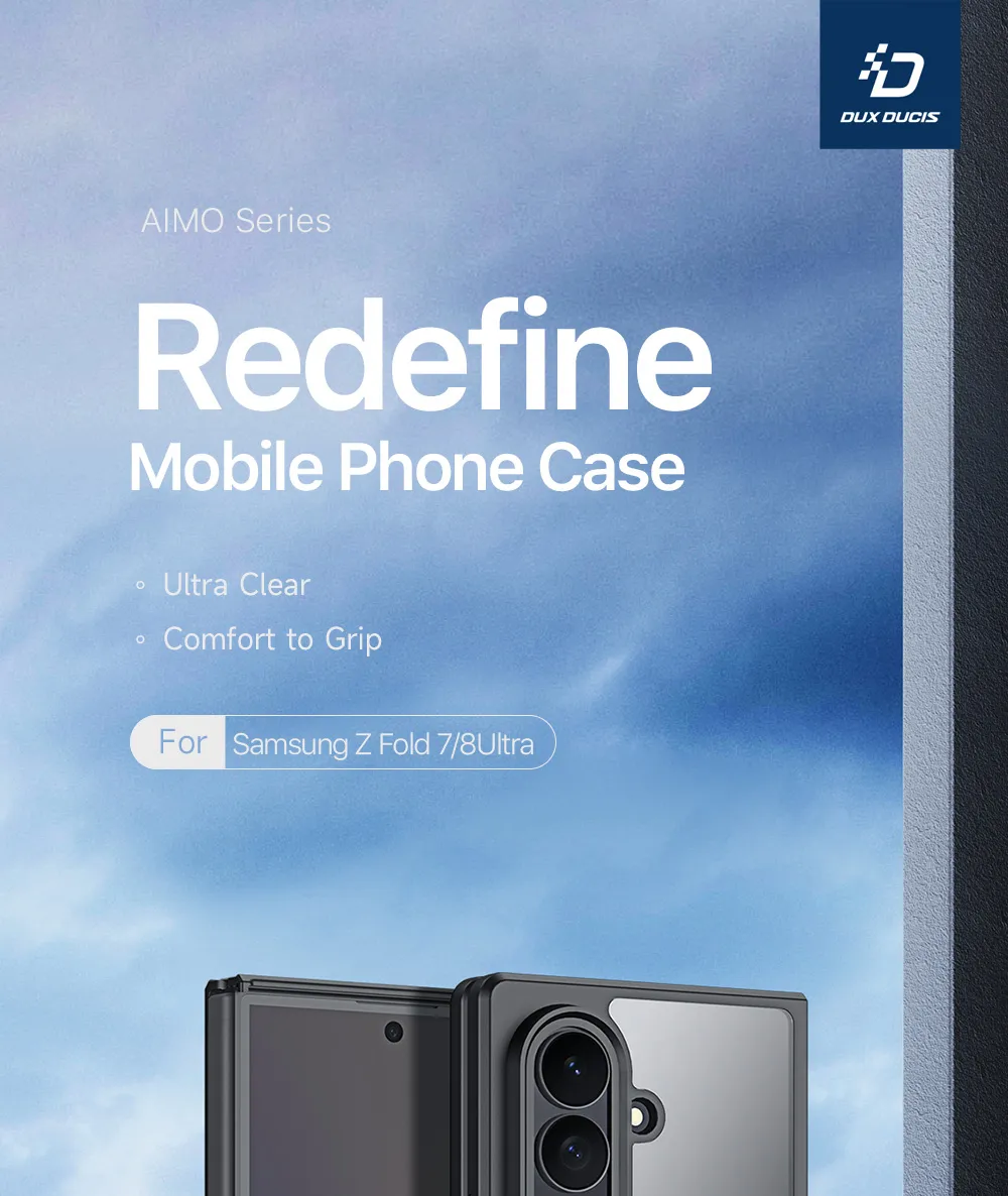 Ốp lưng Samsung Galaxy Z Fold8 Ultra và Z Fold7 DUX DUCIS Aimo Mag với vòng nam châm, lưng PC cứng và viền TPU mềm