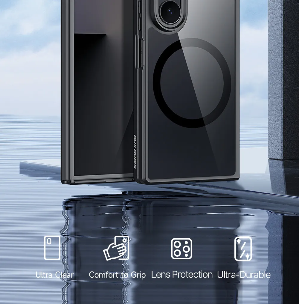 Ốp lưng Samsung Galaxy Z Fold8 Ultra và Z Fold7 DUX DUCIS Aimo Mag với vòng nam châm, lưng PC cứng và viền TPU mềm
