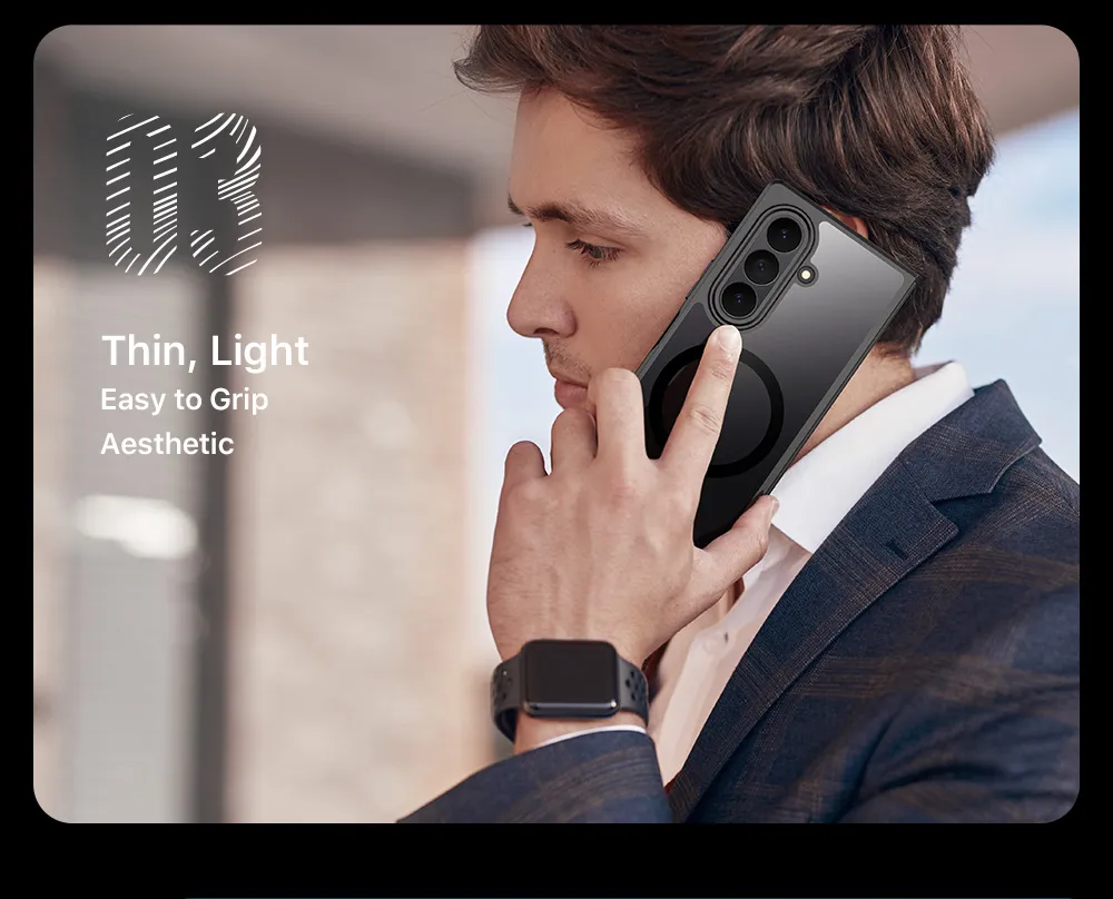 Ốp lưng Samsung Galaxy Z Fold8 Ultra và Z Fold7 DUX DUCIS Aimo Mag với vòng nam châm, lưng PC cứng và viền TPU mềm