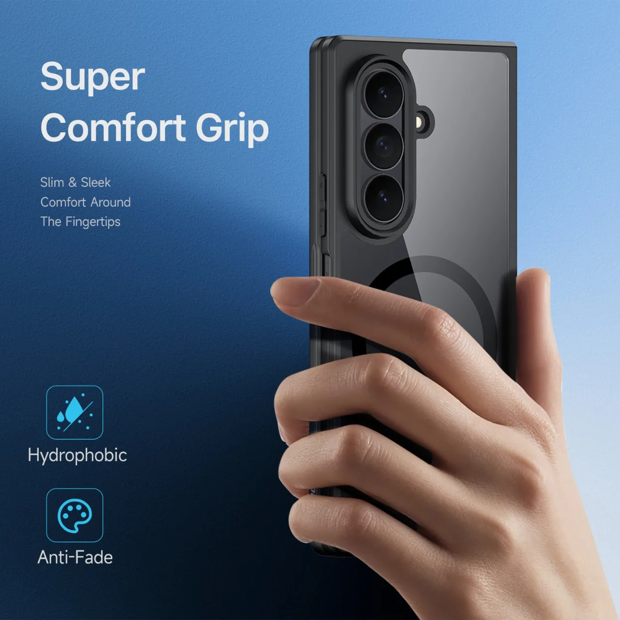 Ốp lưng Samsung Galaxy Z Fold8 Ultra và Z Fold7 DUX DUCIS Aimo Mag với vòng nam châm, lưng PC cứng và viền TPU mềm