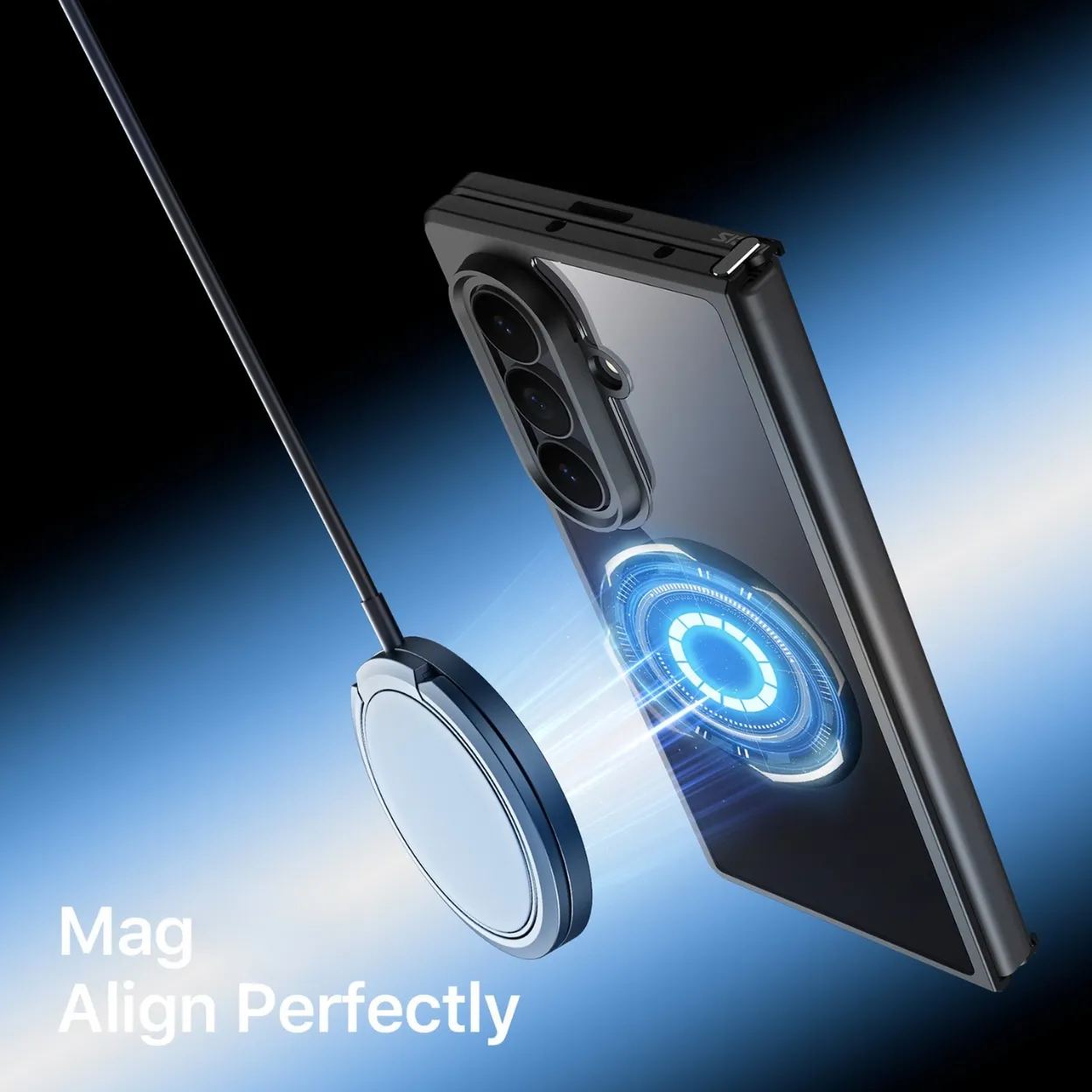 Ốp lưng Samsung Galaxy Z Fold8 Ultra và Z Fold7 DUX DUCIS Aimo Mag với vòng nam châm, lưng PC cứng và viền TPU mềm
