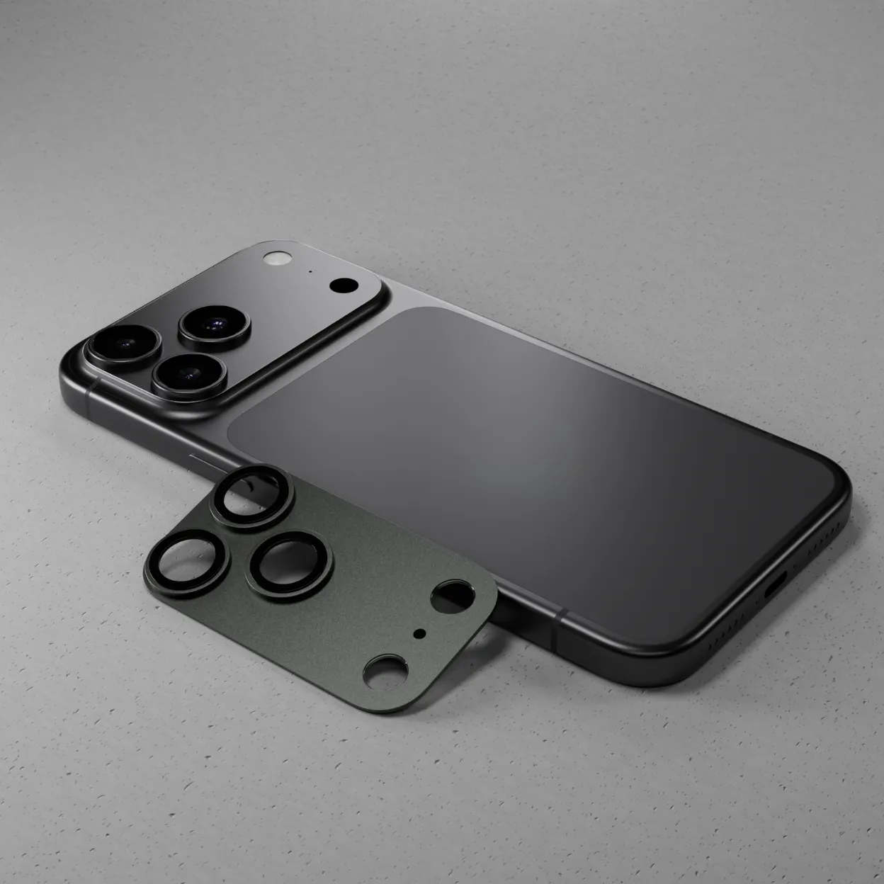 Miếng dán cụm lens camera Mageasy LenzShield cho iPhone 18 Pro Max và iPhone 18 Pro, thiết kế khung nhôm chuẩn màu máy kết hợp kính cường lực 9H bảo vệ ống kính.