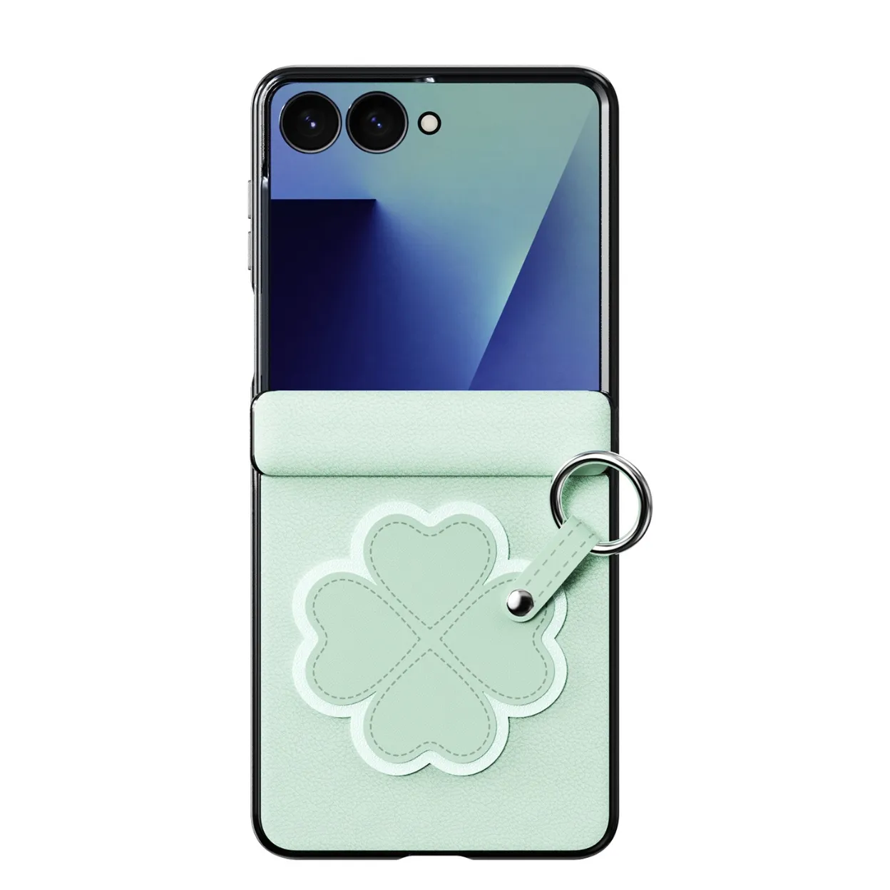 Ốp lưng Galaxy Z Flip 8 DUX DUCIS LUVY Series PU Leather vòng xoay 360°